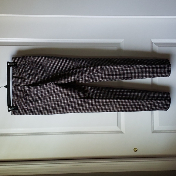 Ecru New Springfield Classic Pull On Pant Houndstooth size S - Picture 2 of 11